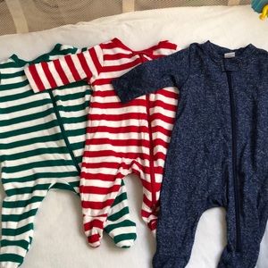 3 pack Old Navy footed sleepers